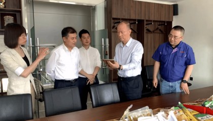 区领导实地调研外资外贸企业