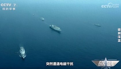 近日曝光!中国用一辆吉普车虚拟10万吨航母,南海戏耍美军侦察机