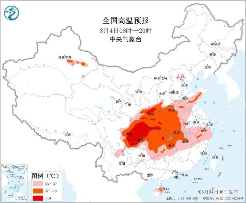 华北华南部分地区有大暴雨 川渝陕鄂等地高温笼罩