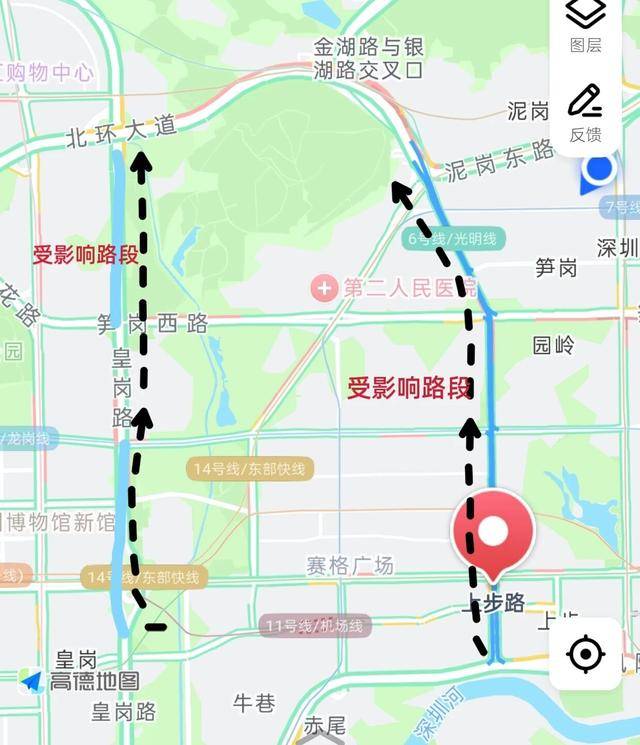 今天下午开始 深圳体育中心周边车多！